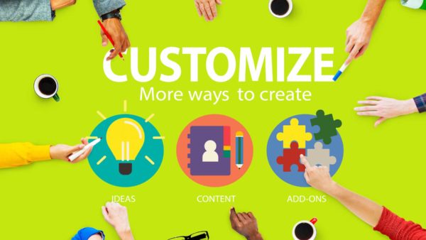 自由度の高いテンプレート